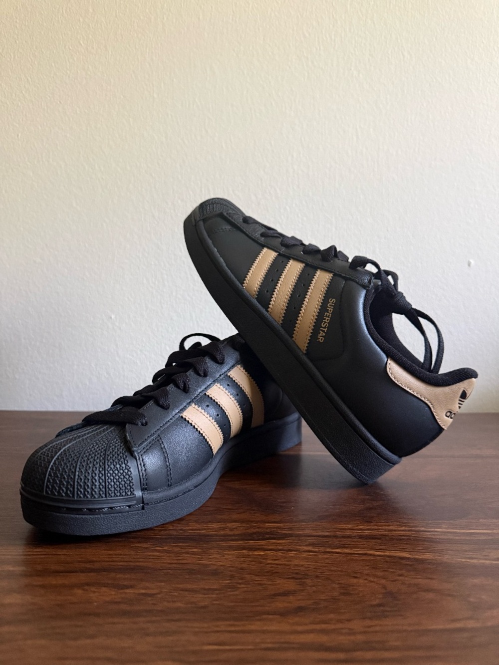Adidas Originals Superstar Women Shoes Core Black/Tan JS1340